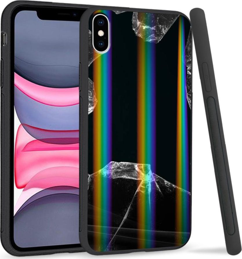 Super Fashion Etui Rainbow Series na Apple iPhone XS Max Broken Glass 1
