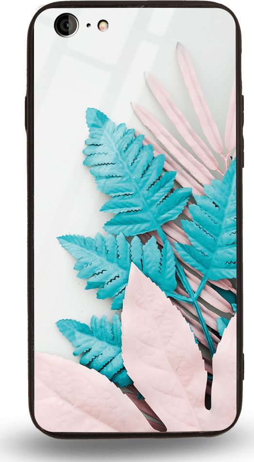 Etui na Apple iPhone 6 - Designer Series - Blue white leaf 1