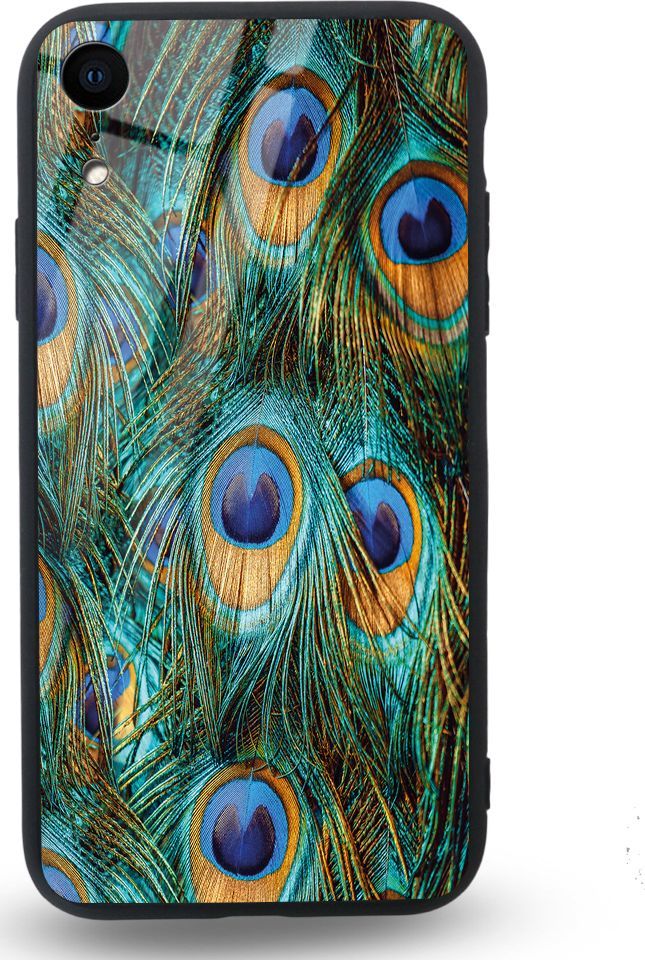 Etui na Apple iPhone XR - Designer Series - Peacock Feather Bunch 1