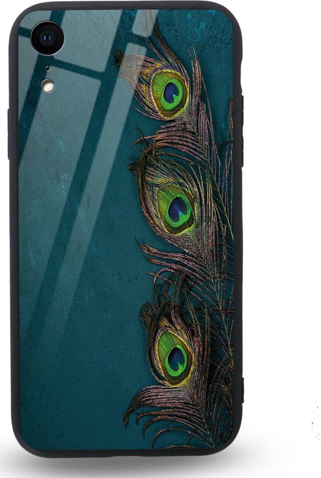 Etui na Apple iPhone XR - Designer Series - Three Peacock Feathers 1