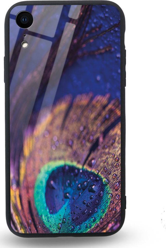 Etui na Apple iPhone XR - Designer Series - Peacock Feather Closeup 1