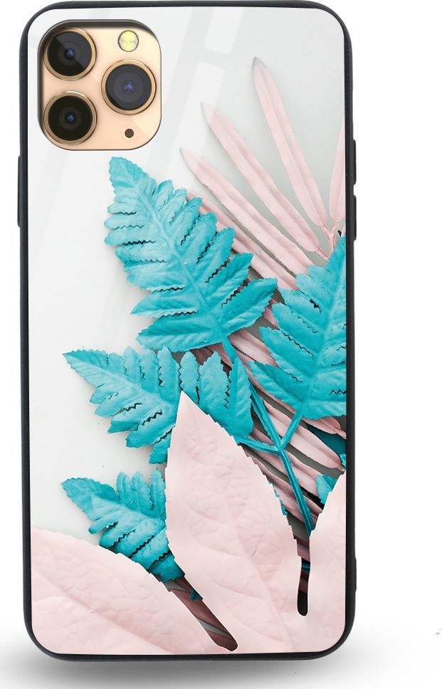 Etui na Apple iPhone 11 Pro - Designer Series - Blue white leaf 1