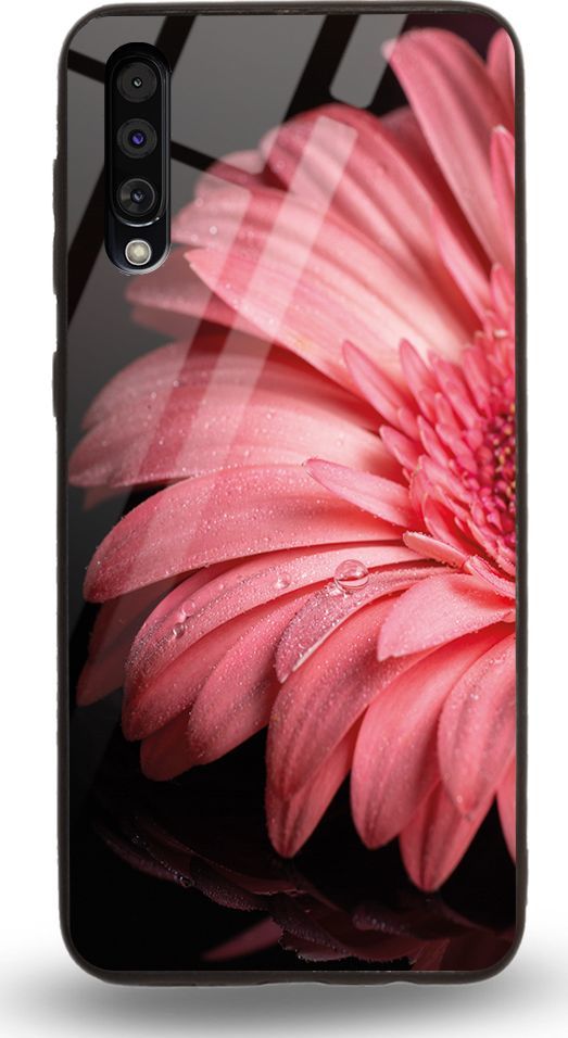 Etui na Samsung A50 - Designer Series - Pink flower 1