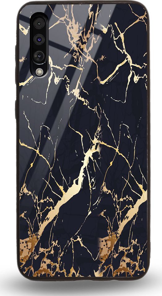 Etui na Samsung A50 - Designer Series - Black gold granite 1