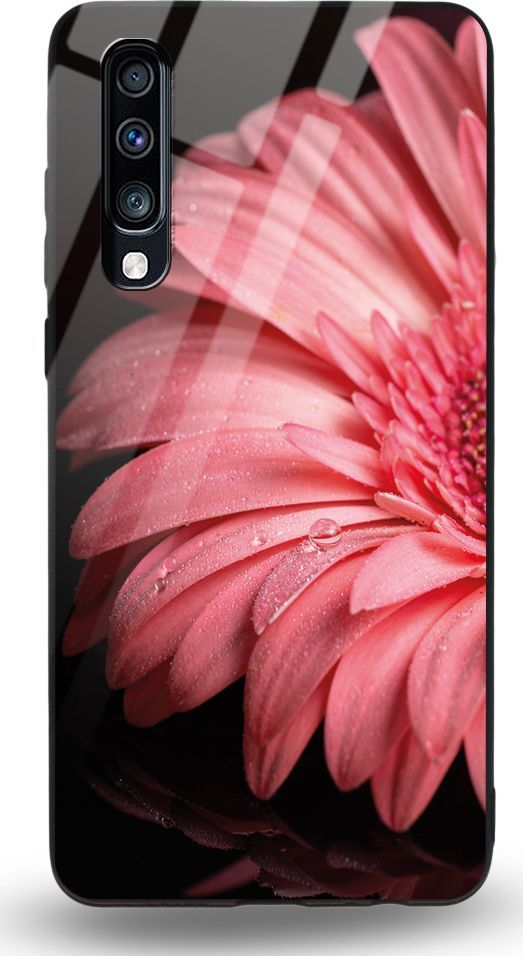 Etui na Samsung A70 - Designer Series - Pink flower 1