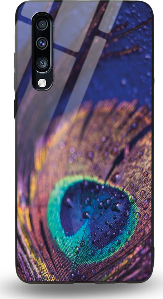 Etui na Samsung A70 - Designer Series - Peacock Feather Closeup 1