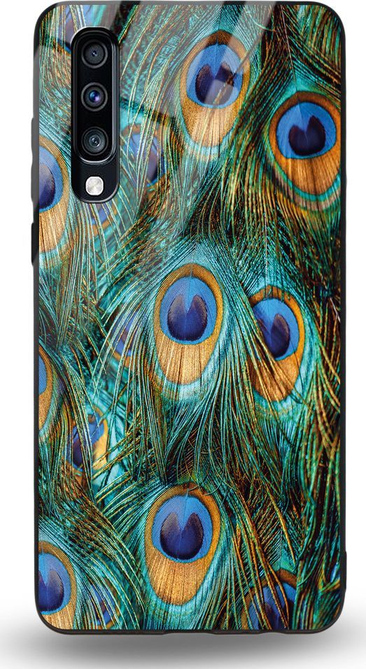 Etui na Samsung A70 - Designer Series - Peacock Feather Bunch 1