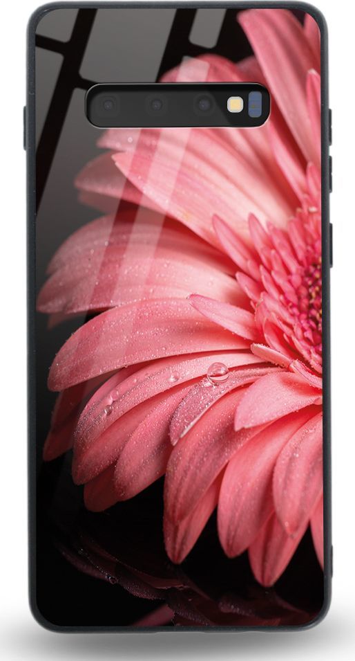 Etui na Samsung S10 Plus - Designer Series - Pink flower 1