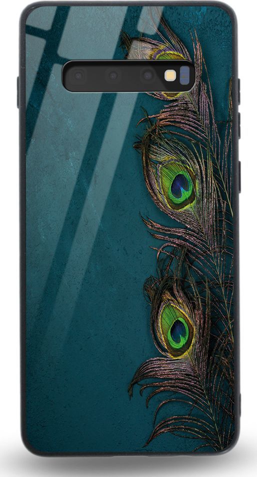 Etui na Samsung S10 Plus - Designer Series - Three Peacock Feathers 1