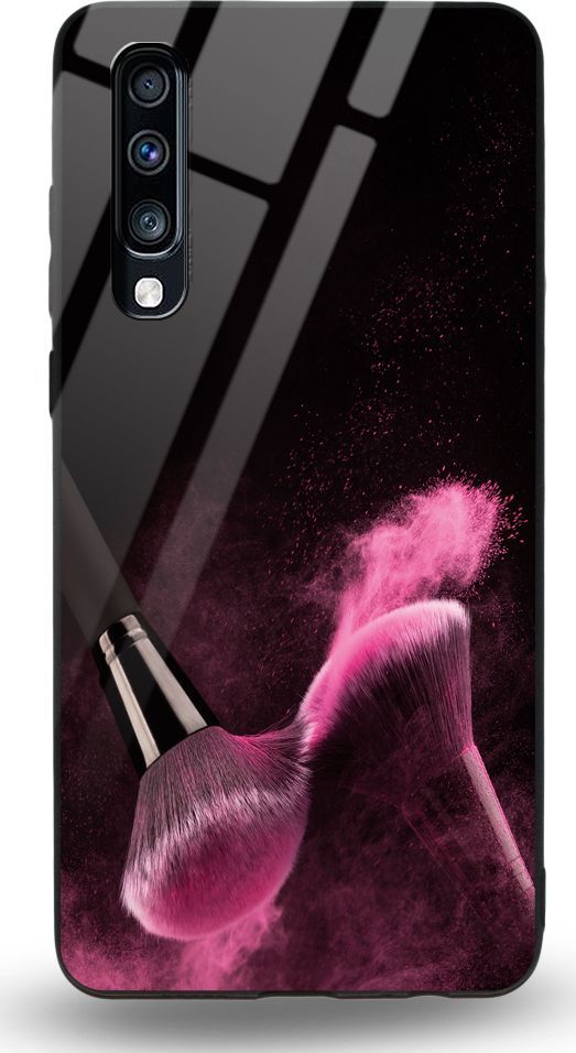 Etui na Samsung A70 - Designer Series - Pink powder brush 1