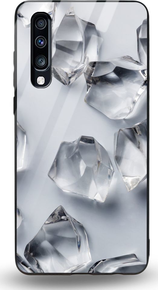 Etui na Samsung A70 - Designer Series - White glass cubes 1