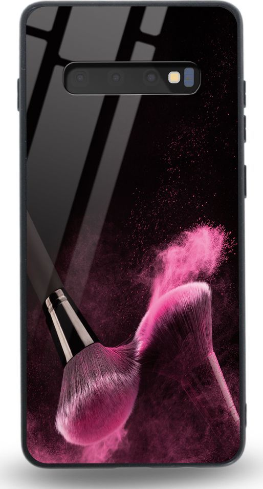 Etui na Samsung S10 Plus - Designer Series - Pink powder brush 1