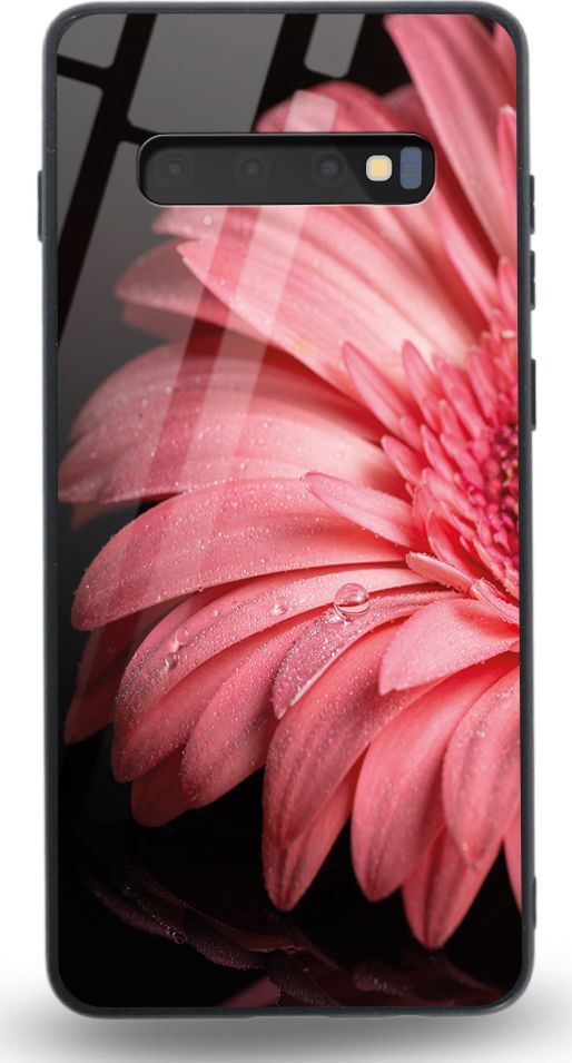Etui na Samsung S10 - Designer Series - Pink flower 1