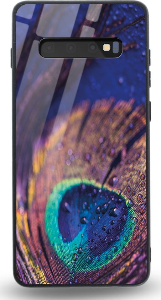Etui na Samsung S10 - Designer Series - Peacock Feather Closeup 1