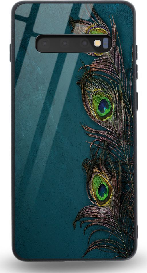 Etui na Samsung S10 - Designer Series - Three Peacock Feathers 1