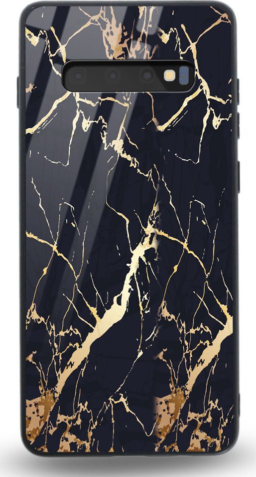 Etui na Samsung S10 - Designer Series - Black gold granite 1