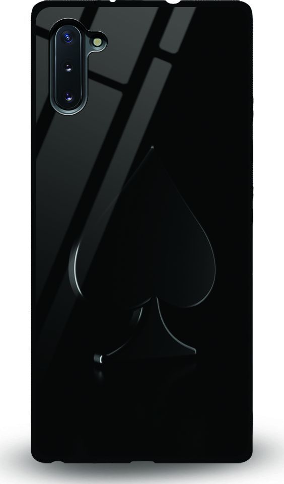 Etui na Samsung Note 10 - Designer Series - Black spade 1