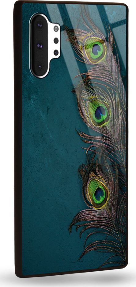 Etui na Samsung Note 10 Plus - Designer Series - Three Peacock Feathers 1