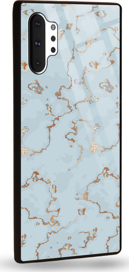 Etui na Samsung Note 10 Plus - Designer Series - Golden blue granite 1