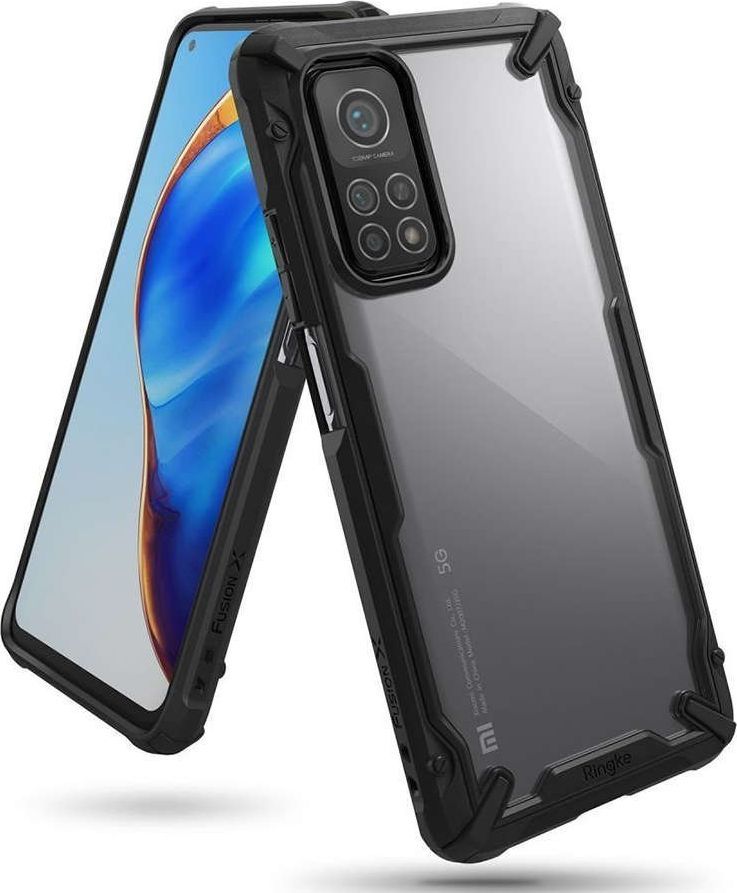 Ringke Etui ochronne Ringke Fusion X do Xiaomi Mi 10T 5G/ Mi 10T Pro 5G + Szkło 3mk uniwersalny 1
