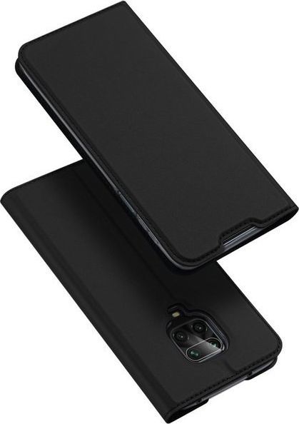 Dux Ducis Etui Dux Ducis Skin do Xiaomi Redmi Note 9S/9 Pro/9 Pro Max Czarne + Szkło Alogy Full uniwersalny 1