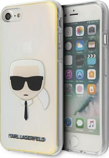 Karl Lagerfeld Karl Lagerfeld KLHCI8PCKHML iPhone 7/8 SE 2020 multicolor hardcase Iridescent Karl`s Head 1