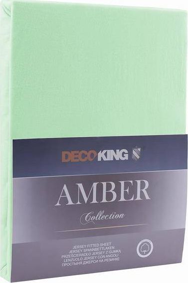 Decoking Prześcieradło miętowe Amber 220-240 x 220 cm DecoKing 1