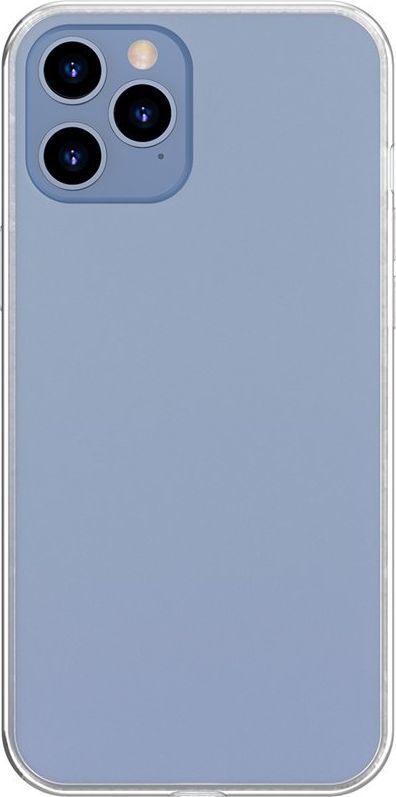 Baseus Baseus Frosted Glass Case Sztywne etui z elastyczną ramką iPhone 12 Pro Max Biały (WIAPIPH67N-WS02) uniwersalny 1