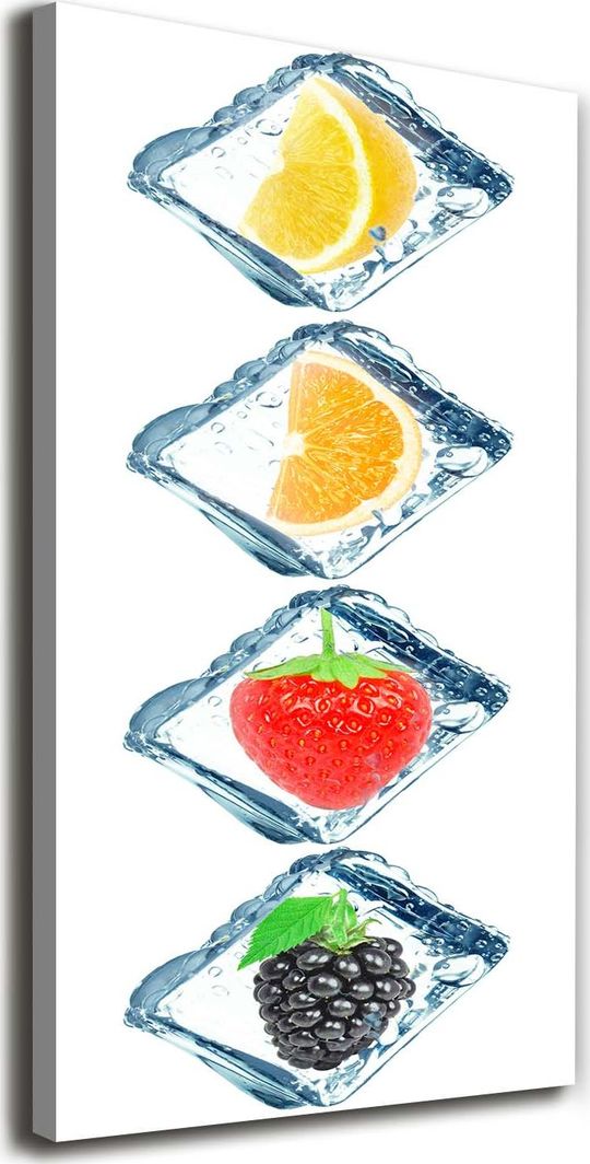  Tulup Obraz Na Płótnie 50x100 Obraz Canvas Owoce i lód 1
