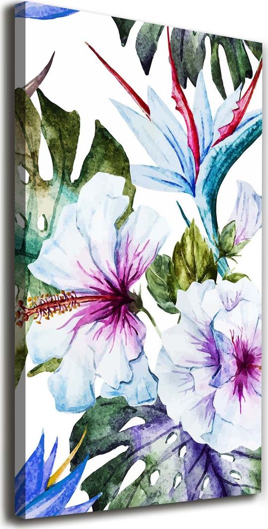  Tulup Obraz Na Płótnie 50x100 Obraz Canvas Hawajskie kwiaty 1