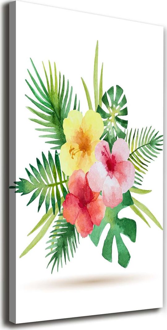  Tulup Obraz Na Płótnie 50x100 Obraz Canvas Hawajskie kwiaty 1