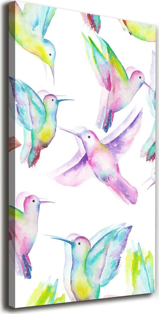  Tulup Obraz Na Płótnie 50x100 Obraz Canvas Kolorowe kolibry 1