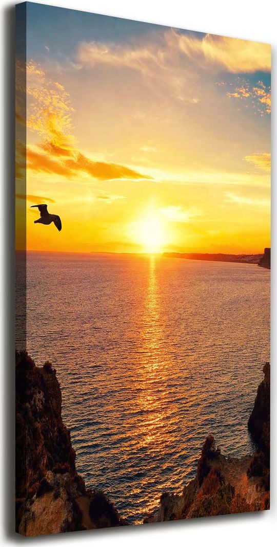  Tulup Obraz Na Płótnie 50x100 Obraz Canvas Zachód słońca morze 1