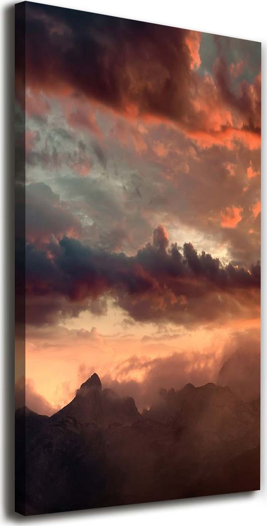  Tulup Obraz Na Płótnie 50x100 Obraz Canvas Zachód słońca góry 1