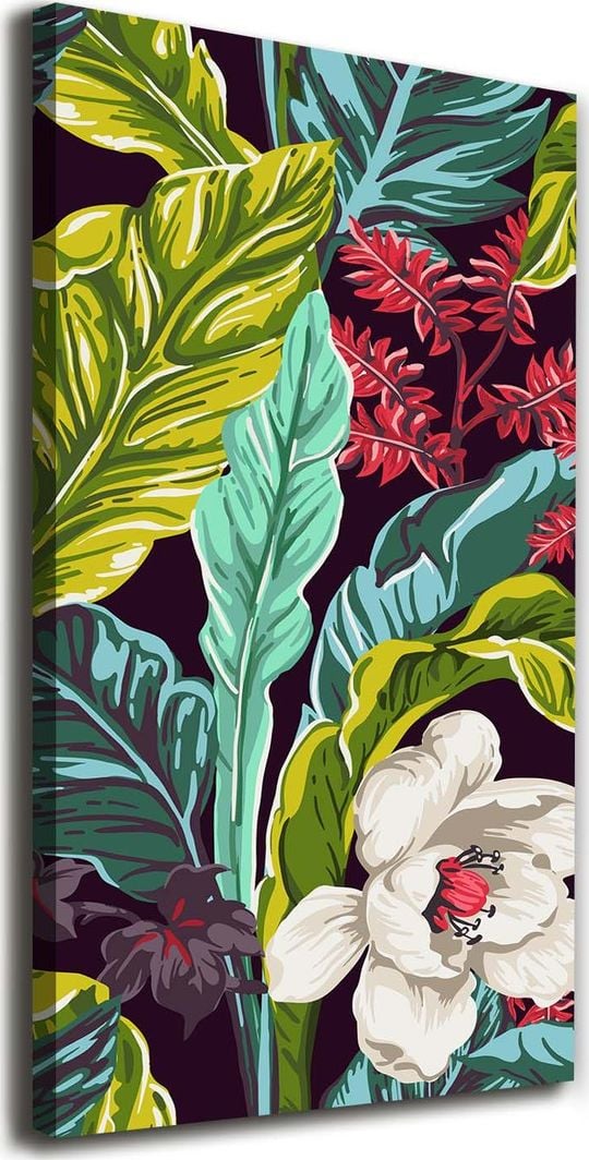  Tulup Obraz Na Płótnie 50x100 Obraz Canvas Tropikalne kwiaty 1