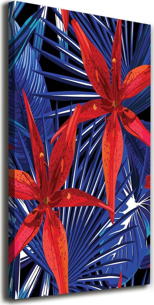  Tulup Obraz Na Płótnie 50x100 Obraz Canvas Tropikalne kwiaty 1