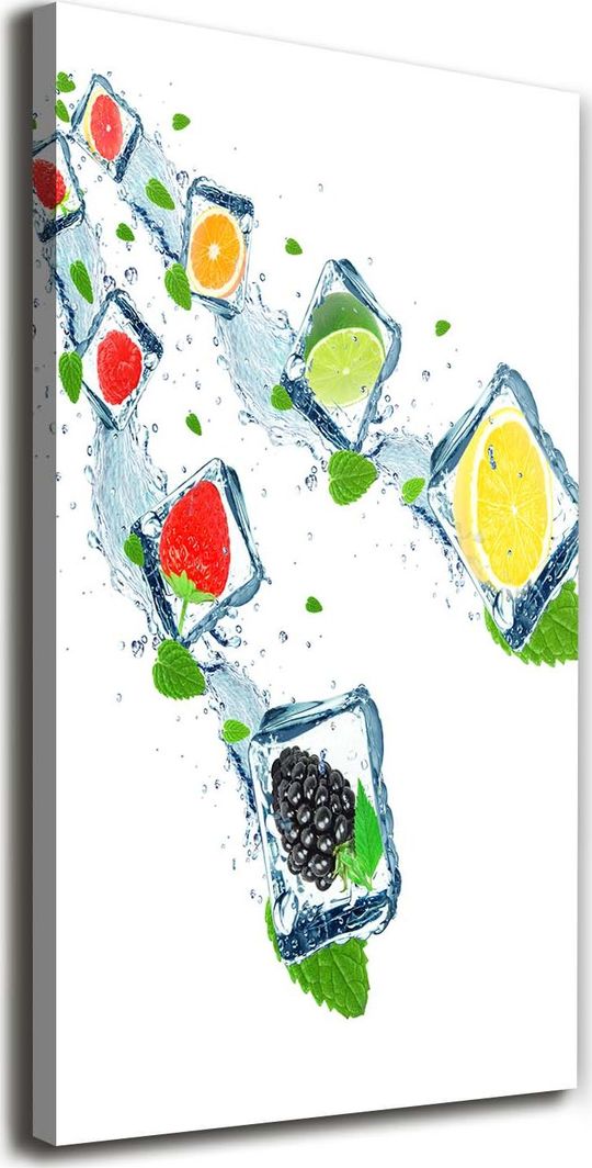  Tulup Obraz Na Płótnie 50x100 Obraz Canvas Owoce i lód 1