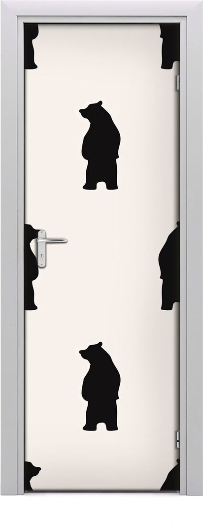  Tulup Fototapeta samoprzylepna na drzwi 75 x 205 cm Niedźwiadki 1