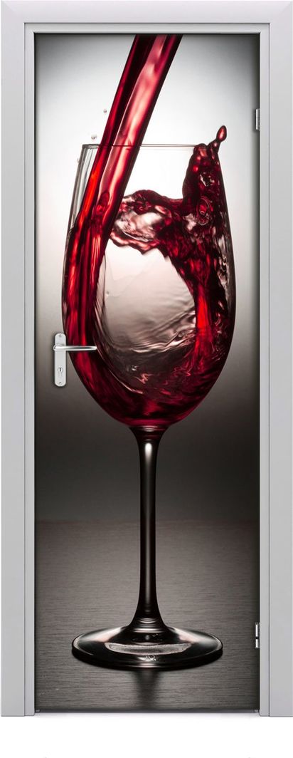  Tulup Fototapeta samoprzylepna na drzwi 75 x 205 cm czerwone wino 1