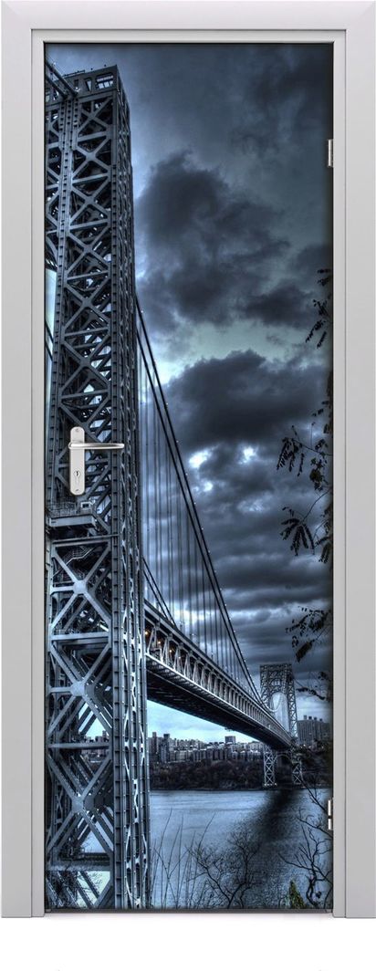  Tulup Fototapeta samoprzylepna na drzwi 75 x 205 cm Most w Nowym Jorku 1