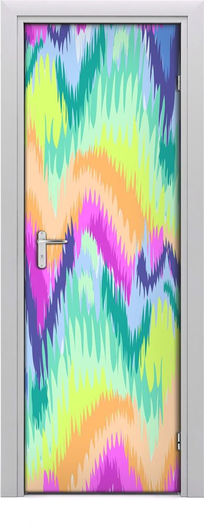  Tulup Fototapeta samoprzylepna na drzwi 75 x 205 cm Kolorowa abstrakcja 1