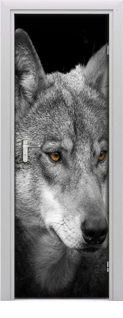  Tulup Fototapeta samoprzylepna na drzwi 75 x 205 cm Portret Wolfa 1