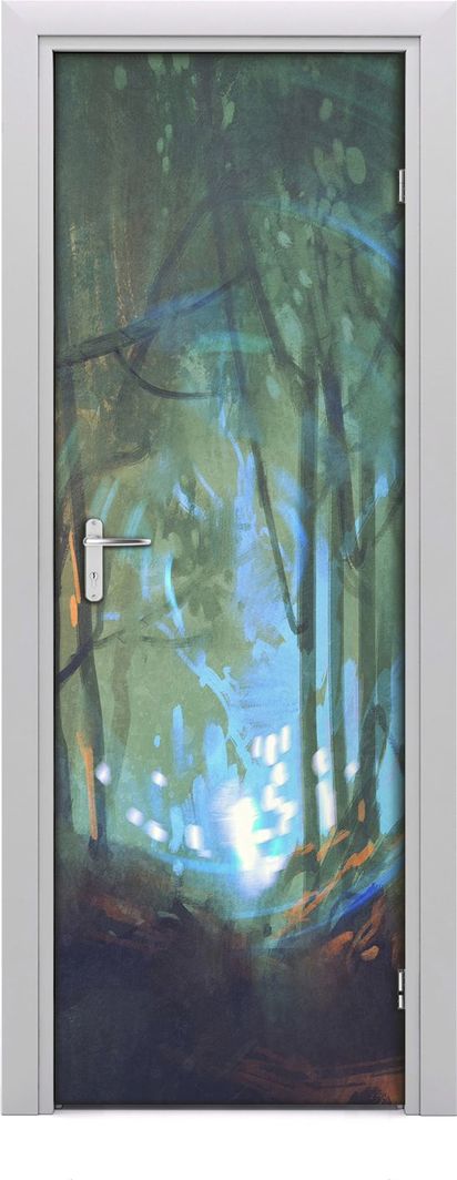  Tulup Fototapeta samoprzylepna na drzwi 75 x 205 cm mistyczny las 1