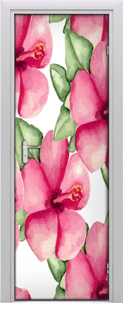  Tulup Fototapeta samoprzylepna na drzwi 75 x 205 cm tropikalne kwiaty 1