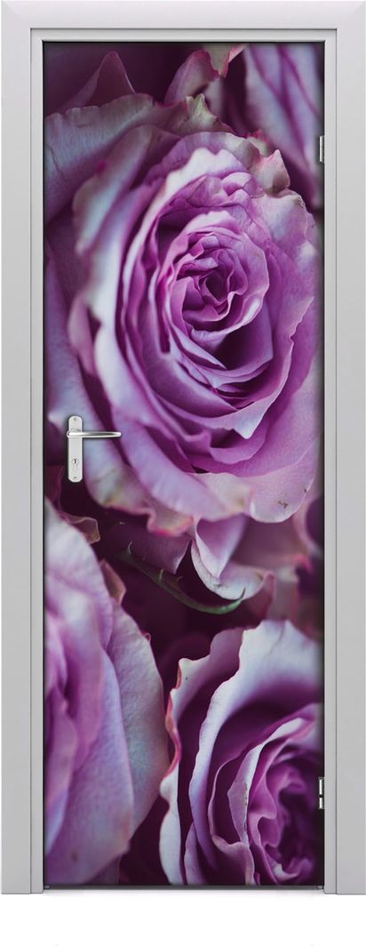  Tulup Fototapeta samoprzylepna na drzwi 75 x 205 cm fioletowa róża 1