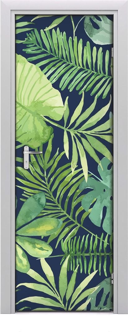  Tulup Fototapeta samoprzylepna na drzwi 75 x 205 cm tropikalne liście 1