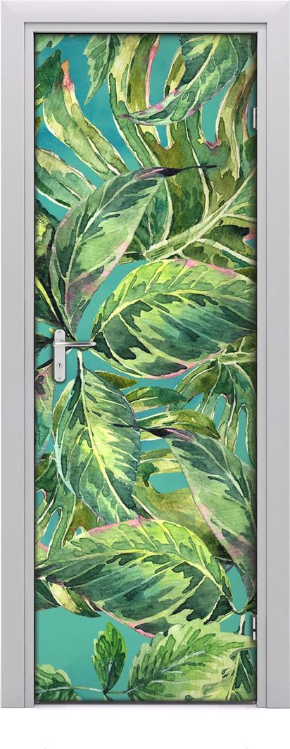  Tulup Fototapeta samoprzylepna na drzwi 75 x 205 cm tropikalne liście 1
