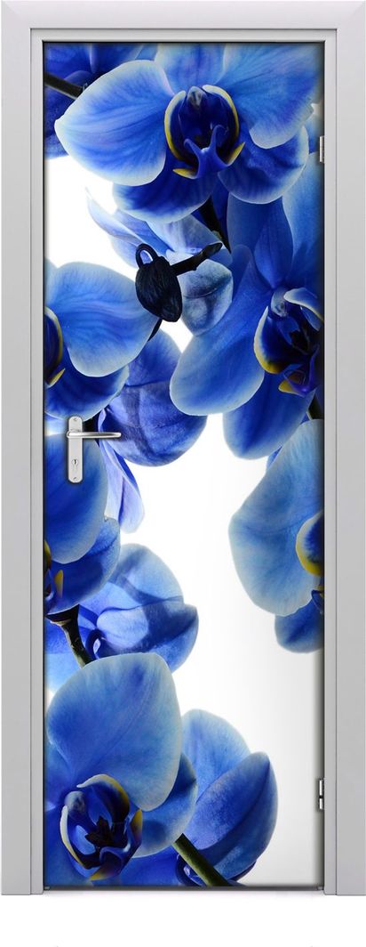  Tulup Fototapeta samoprzylepna na drzwi 75 x 205 cm Kwiat orchidei nalepki naki ścienne 1