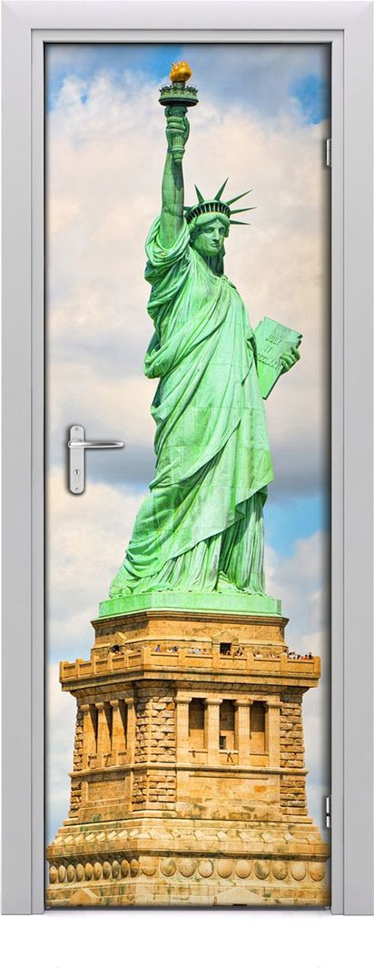  Tulup Fototapeta samoprzylepna na drzwi 75 x 205 cm Statuła Wolności 1