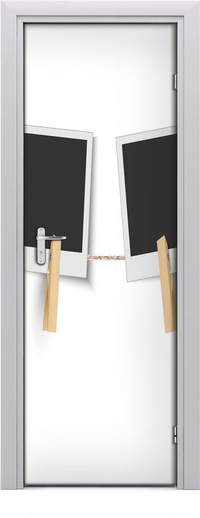  Tulup Fototapeta samoprzylepna na drzwi 75 x 205 cm Ramka 1